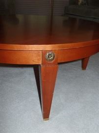 Side view -medallion matches  those on Dining Room table 