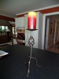 1 of 2 matching candle sticks 