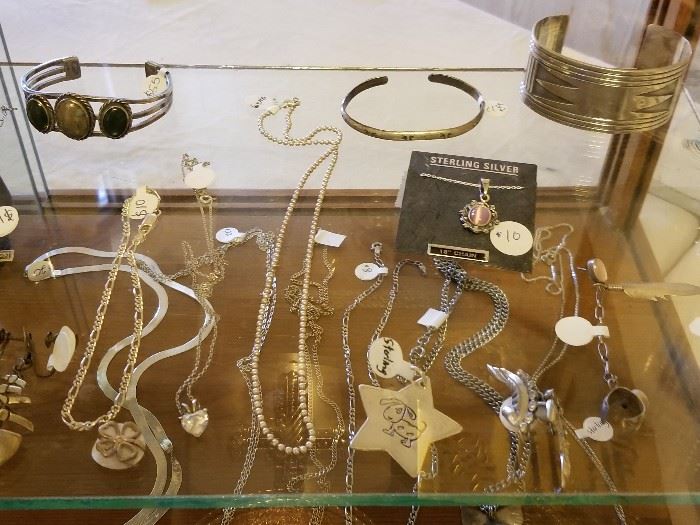 Sterling jewelry (not on site until day of sale). Most of the sale jewelry is not pictured.