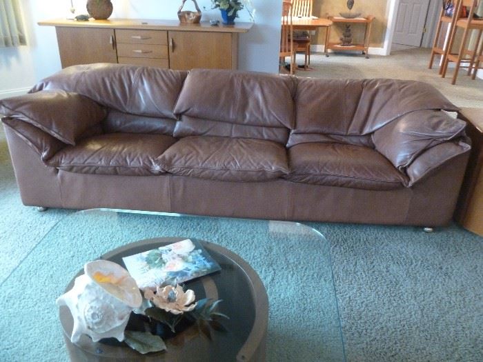 Danish leather couch.  Comfy!!!