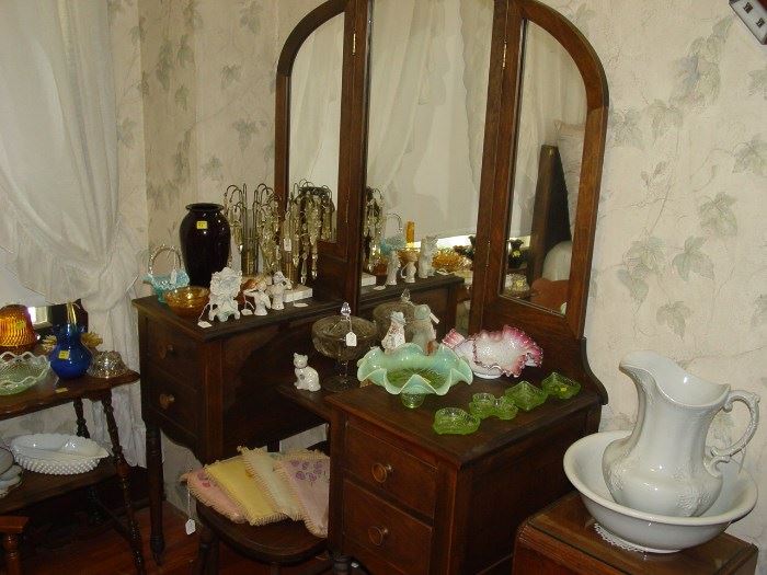 Vanity from 1930's Bedroom Suite, all refinished.