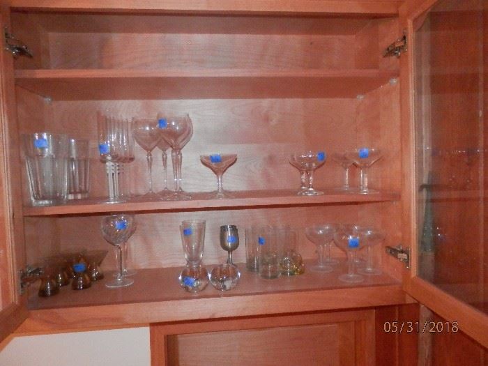Kitchen, Crystal and other glassware