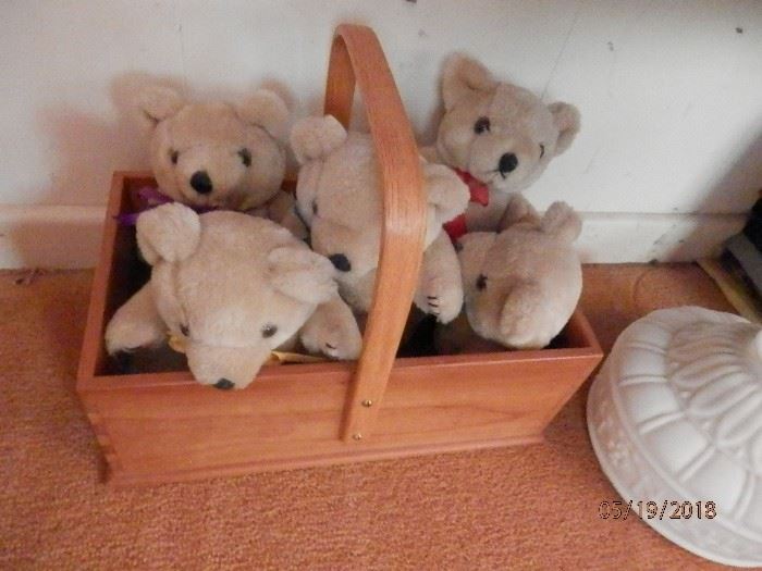 " A basket of cute bears"...not deplorables