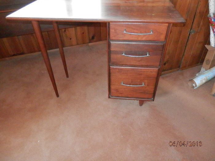 Rosewood MCM writing desk.....matches night stands.....ALSO HAS SLIDING DOOR KING SIZE MATCHING HEADBOARD