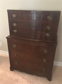 Tall vintage chest on chest
