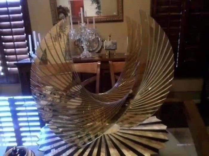 Very Large & Intricate Glass Sculpture by listed artist
