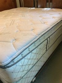King Size Pillow Top Mattress and Box Spring (sold with bed headboard)