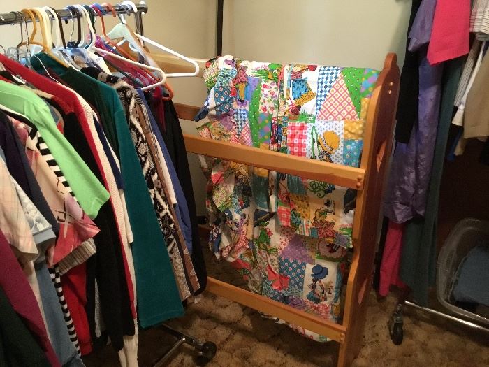 Vintage large quilt rack