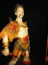 Detail of Large Sculpture of Warrior by G. Dante