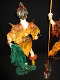 Detail of Large Sculpture of Warrior by G. Dante