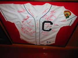Signed Vintage Indians Jersey