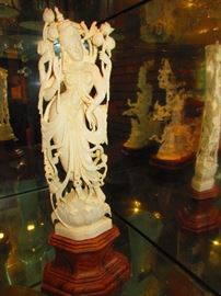 Hand Carved Chinese Deity