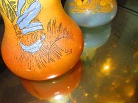 Signature of Enalemed Vase by L.E.G.