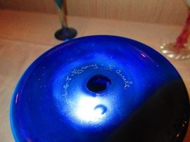 Tiffany Signature on Pair of vases