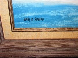 Signature of Eskimo Painting by James E. Seward