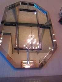 Mid-Century Modern Chrome Mirror