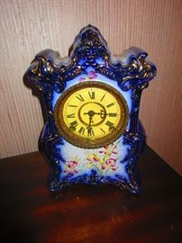 Antique Porcelain Mantle Clock