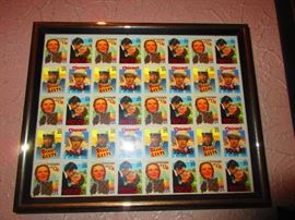 Framed Vintage Stamps
