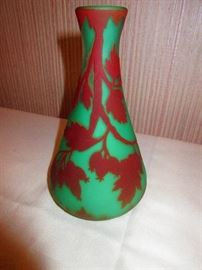 Leaf Motif Vase signed Richard