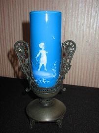 Enameled Vase Attributed to Mary Gregory