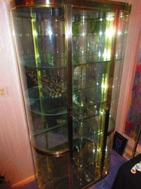Mid Century Chrome and Glass Display Cabinet 