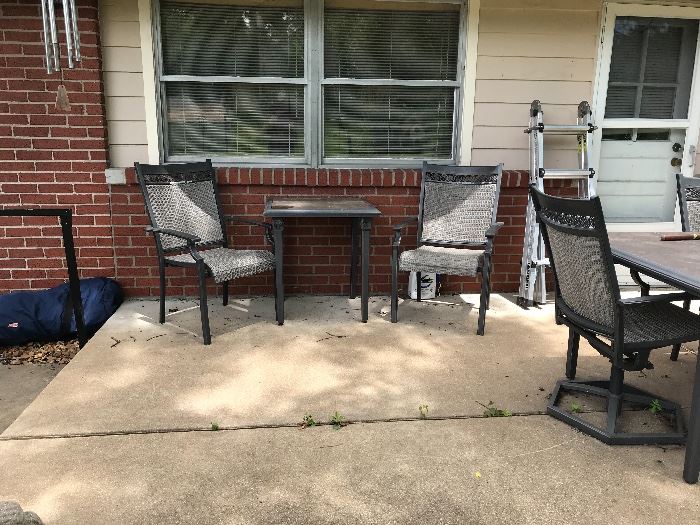 A huge patio set, to make you happy.
