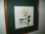 "Mallard" Print on Paper signed by Robert. A. Fleming