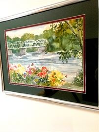 Many Signed Pieces Including This Nice Watercolor...