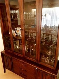 Now...Here's A Show Stopper!...This Broyhill MidMod China Cabinet Is In Showroom Condition!...