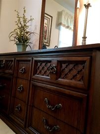 With A Beautiful Matching Dresser w/Mirror...