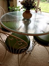 and The MOST ADORABLE Kitchen Dinette Glass Top Table You'll Ever See!...