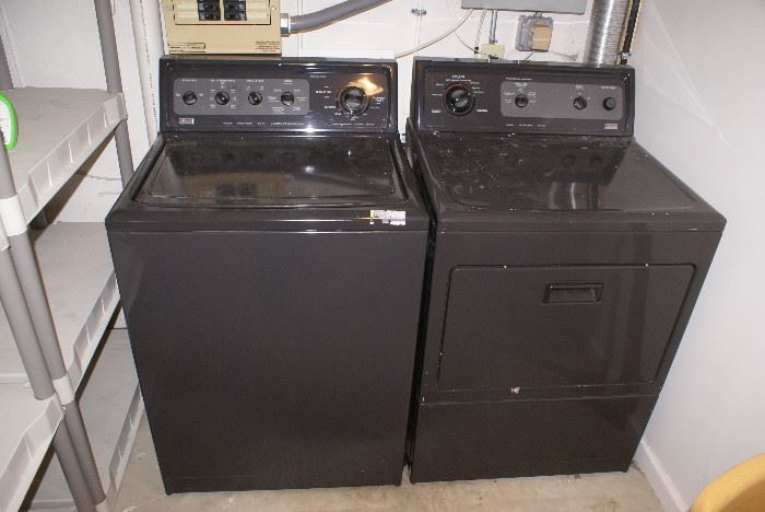 Kenmore Elite Black Washer & Electric Dryer  