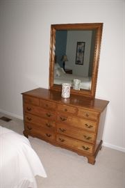 Maple Dresser w/Mirror