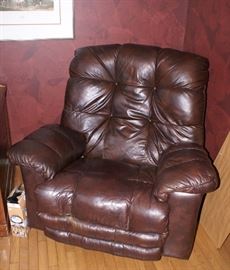 Brown Leather Reclining Chair  
