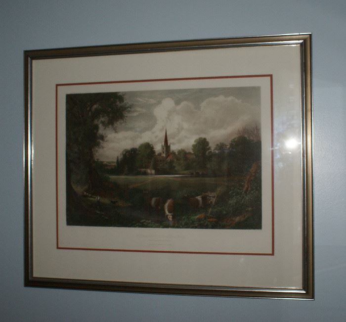 Framed English Etching. Stratford-On-Avon Birth Place of Shakespeare by William Pate & Company. New York, England & Berlin