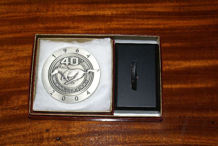 40th Anniversary Ford Mustang Pewter Coin  