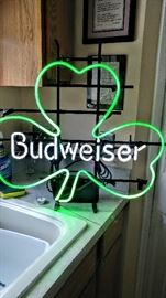 Budweiser bar sign