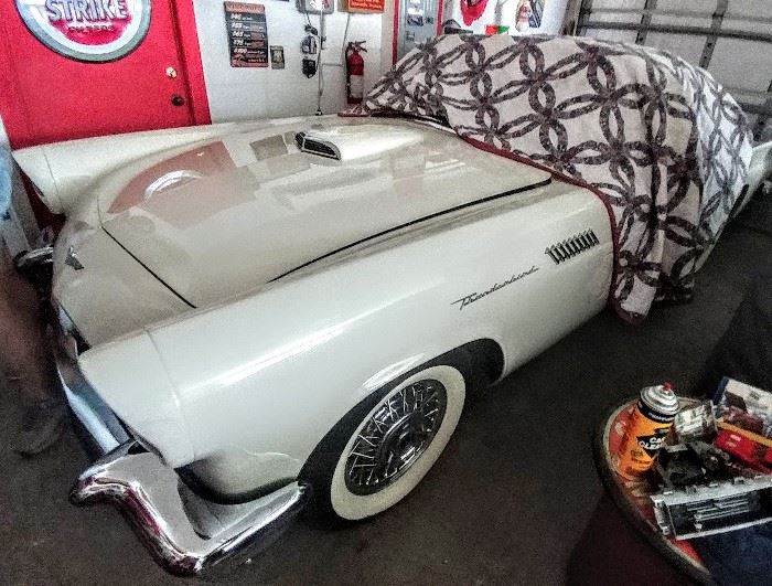 1957 Ford Thunderbird hard and soft top. after market AC, excellent shape