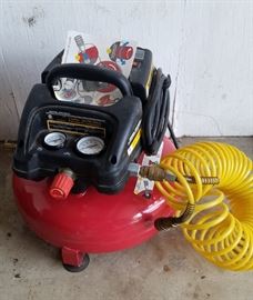 brand new pancake air compressor with coil hose