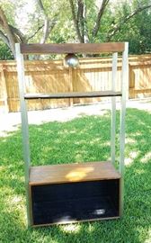 Cool 70's shelving unit - eyeball light works!