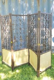 4 panel Danish room divider
