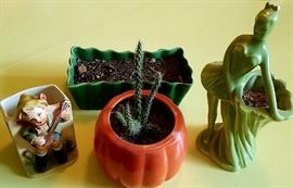 Assortment of vintage ceramic pots