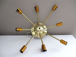 Brass (flush mount) sputnik lamp