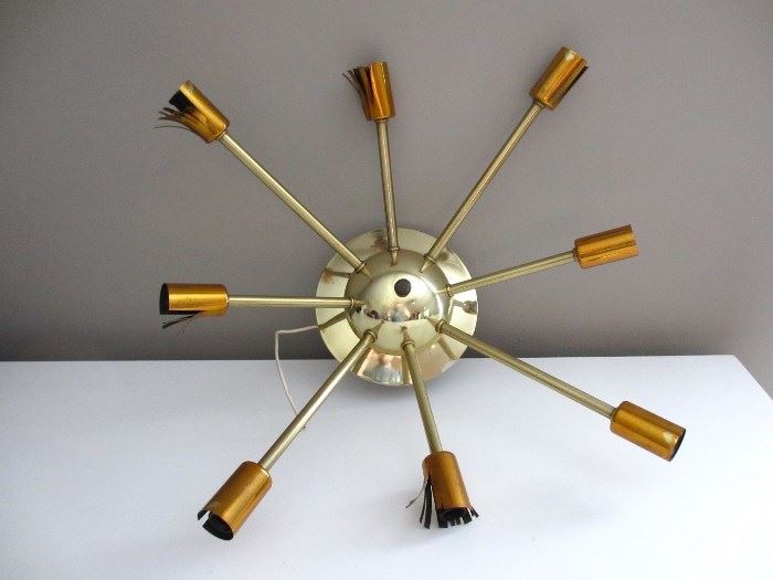 Brass (flush mount) sputnik lamp