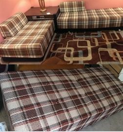 1970s Plaid Daybed