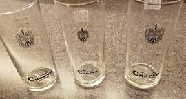 Vintage Cuervo tequila highball glasses