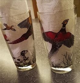 Set of Pheasant rocks glasses
