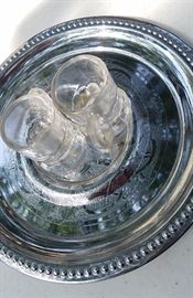 Cordial glass serving tray