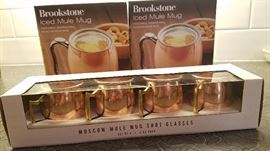 Frozen Moscow mule thermoses and shot glass set