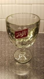 Vintage Schlitz beer goblet (heavy)